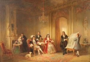 King Louis Xiv And The Plans Ofversailles