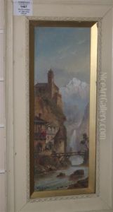 Continental Street And Alpine Scenes by Felice A. Rezia