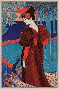 femme Aux Faisans by Louis John Rhead