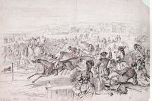 Les Courses Sur La Plage De Trouville by Henri Riballier-Chouppe