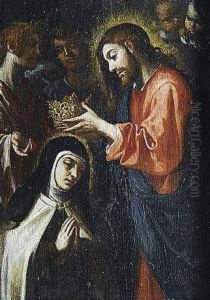 Coronacion De Santa Teresa De Jesus by Francisco Ribalta