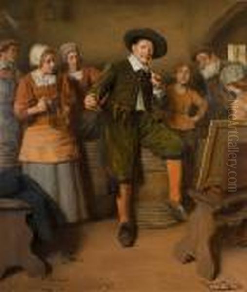 Le Peintre, Son Tableau Acheve - view 1