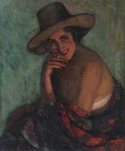 Fumeuse Avec Chapeau. by Pierra Ribera