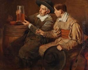 Escena De Taberna by Roman Ribera