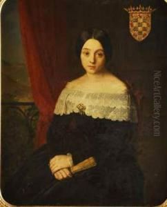 Pareja De Retratos by Carlos Luis Ribera y Fieve