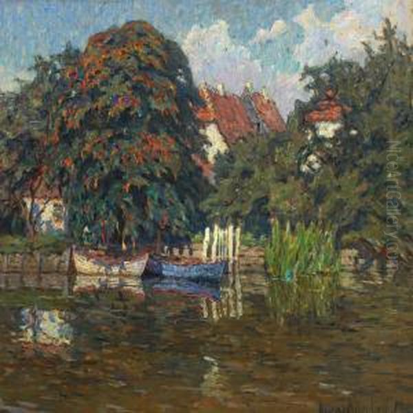 Lake With Boats - view 1