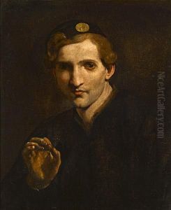 A Young Man Holding A Butterfly