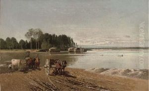 Collecting Clay From The Riverbank