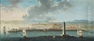 Veduta Del Porto Di Livorno