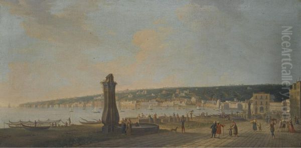 Naples, A View Of Posillipo From Chiaia - view 1