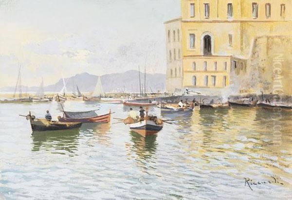 Italienischer Hafen Mit Fischerbooten - view 1