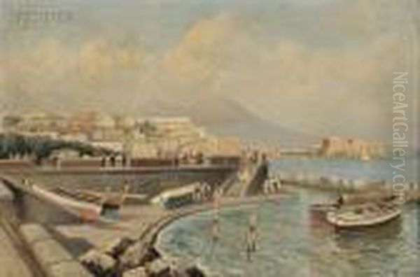 Bustling Harbor, Bay Of Naples - view 1