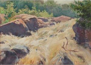 Mousam Falls by Henry Webster Rice