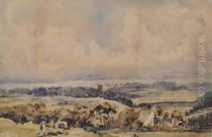 Extensive Landscapeview by Alfred William Rich