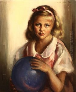 Portrait Of Merrell Gage's Daughter Jean by John Hubbard Rich
