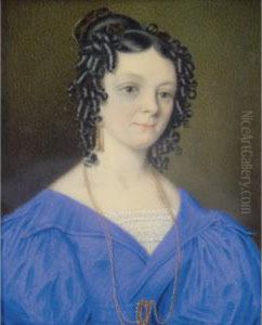 Portrait Of Mrs Jane Penelope Atkinson, Nee Reibey by Richard Read Junior