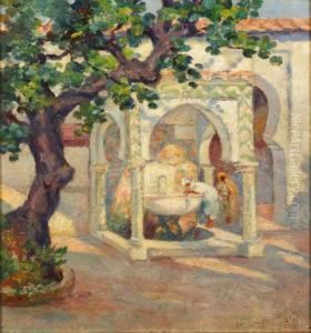 La Fontaine Dans La Cour De La Mosquee