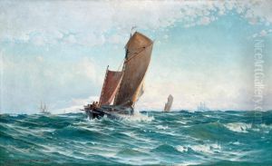 Sailing Ships by Otto Ludvig Richarde