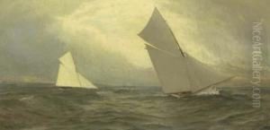 The 1885 America's Cup Race, Puritan Vs. Genesta