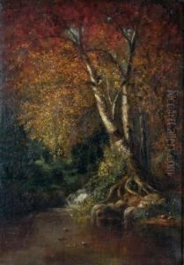 Autumn In The Woods by Thomas Addison Richards
