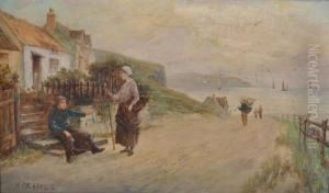 Fisherfolk On A Coastal Road Fisherfolk On A Coastal Road