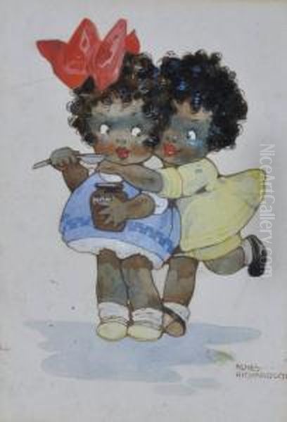 Caricature Portrait Of 2 Children - view 1