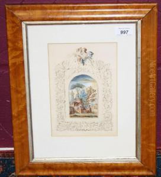 Classical Study Within A Scrollborder Of Angels - view 1