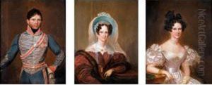 Portraits Of Three Members Of The Russell Family, County Cork