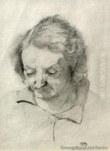 Portrait Of A Lady by Harry Linley Richardson
