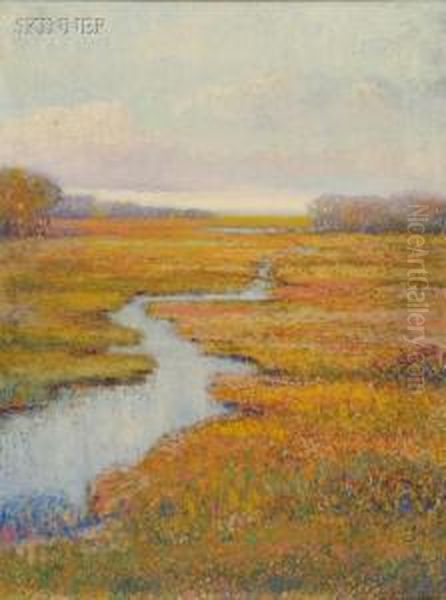 Marshes In Autumn - view 1