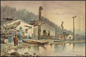 Wrangell, Totem Poles by Theodore J. Richardson