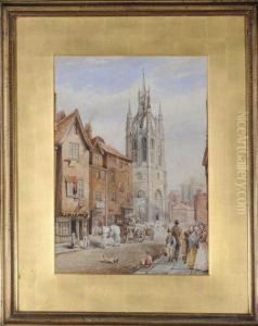 The Groat Market, Newcastle by Thomas Miles Richardson