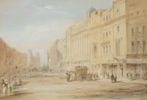 Grey Street, Newcastle by Thomas Miles Richardson