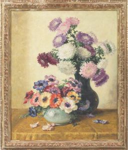 Asters And Rhinoculous by Volney Allan Richardson
