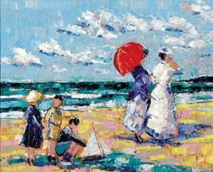 At The Seaside by Jules Richaud