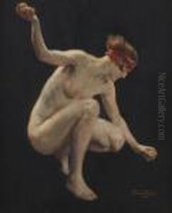 Danseuse Nue Aux Pommes by Herman Richir