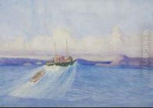 Riding The Swell, Wellington Harbour by Dorothy Kate Richmond