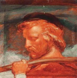 Head Study For The Funeral Of The Blessed Virgin, Birmingham City Art Gallery