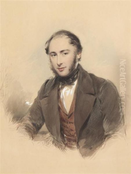 Portrait Of A Gentleman With Sideburns - view 1