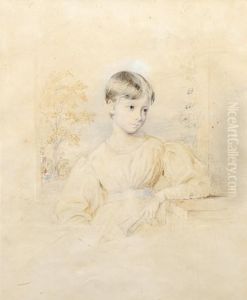 Portrait Of A Young Girl by George Richmond