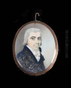 A Regency Oval Miniature Of A Gentleman by Thomas Richmond