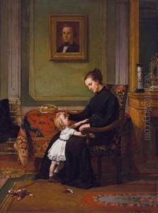 Mother And Child by Jules Richomme