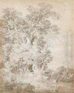 Kuhe Amweiher by Carl August Richter