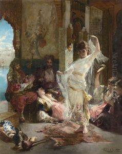 A Moorish Dancer by Edouard Frederic Wilhelm Richter