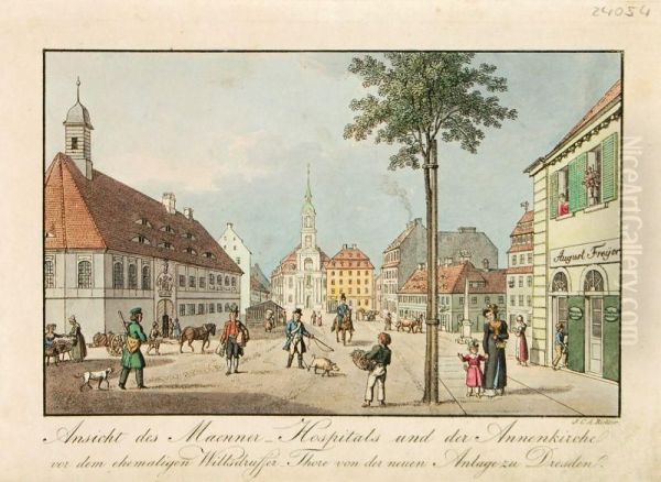 Ansicht Desmaenner-hospitals Und Der Annenkirche - view 1