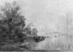 Rowingboats On The Chiemsee by Klaus Richter