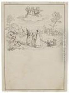Kinderspiele, Engelchen Musizieren Dazu by Adrian Ludwig Richter