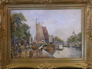 Hamnmotiv by F.M. Richter-Reich