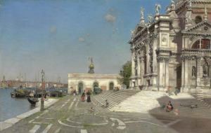 Santa Maria Della Salute, Venice by Martin Rico y Ortega