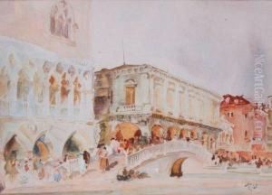Vue De Venise by Martin Rico y Ortega